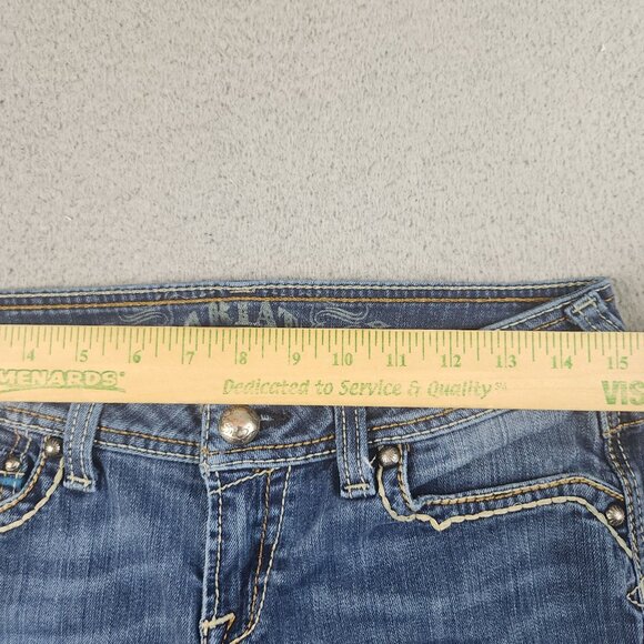 Ariat Ruby Jeans Women's 29R Bootcut Western Embroidered Flap Pockets Denim Blue - Picture 3 of 14